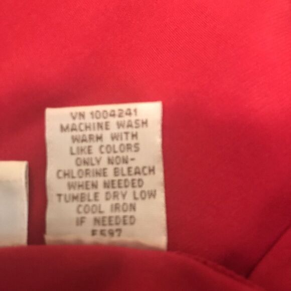 Merona Red Draped Neck Sleeveless Suite Blouse Great for Holiday Size 2X - Picture 4 of 4